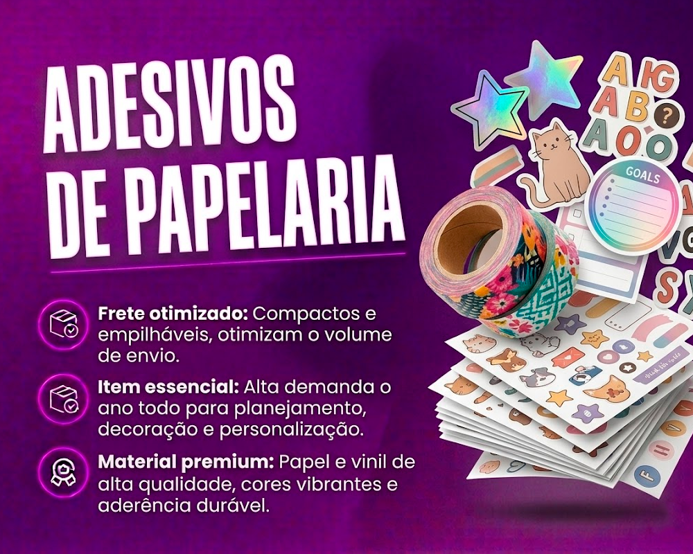 Adesivos de papelaria